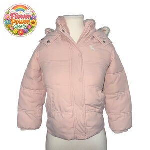 Abercrombie Kids Pink Puffer Jacket